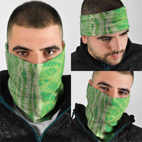 Hawaii Prince Kuhio Neck Gaiter Lime Green Hawaiian Lau Maia With Leis