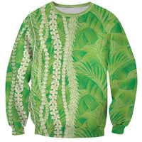 Hawaii Prince Kuhio Sweatshirt Lime Green Hawaiian Lau Maia With Leis