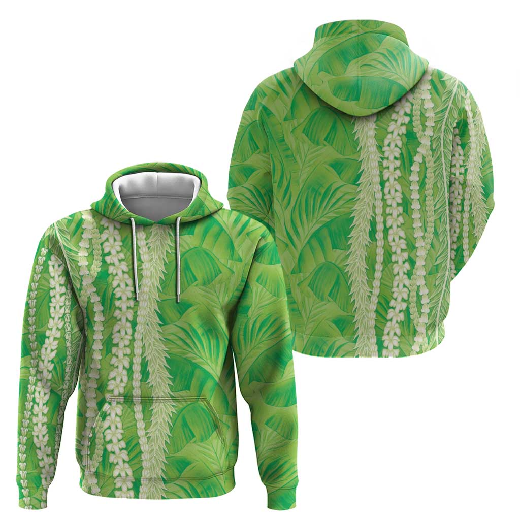 Hawaii Prince Kuhio Zip Hoodie Lime Green Hawaiian Lau Maia With Leis