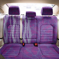 Hawaii Prince Kuhio Back Car Seat Cover Violet Hawaiian Lau Maia With Leis