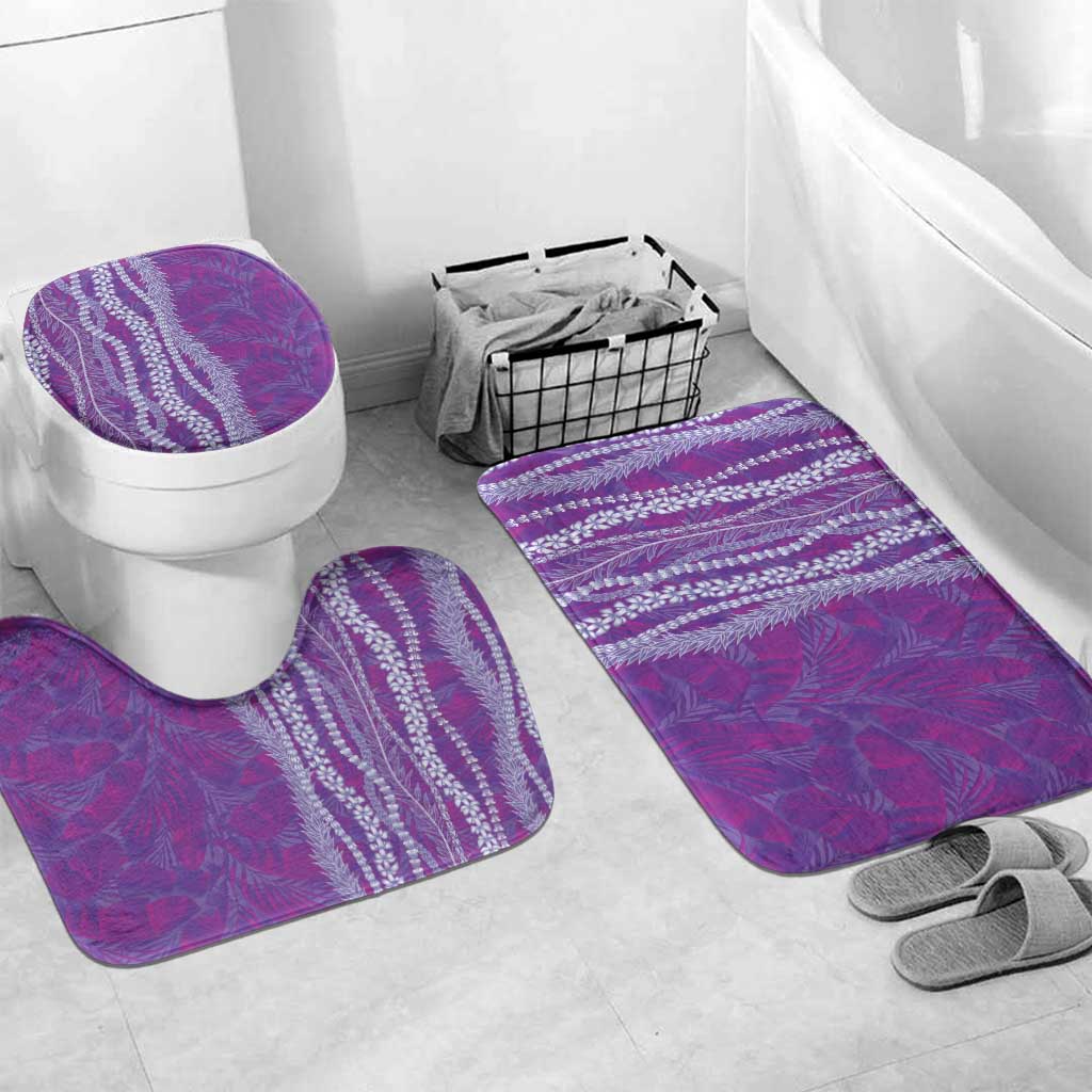 Hawaii Prince Kuhio Bathroom Set Violet Hawaiian Lau Maia With Leis