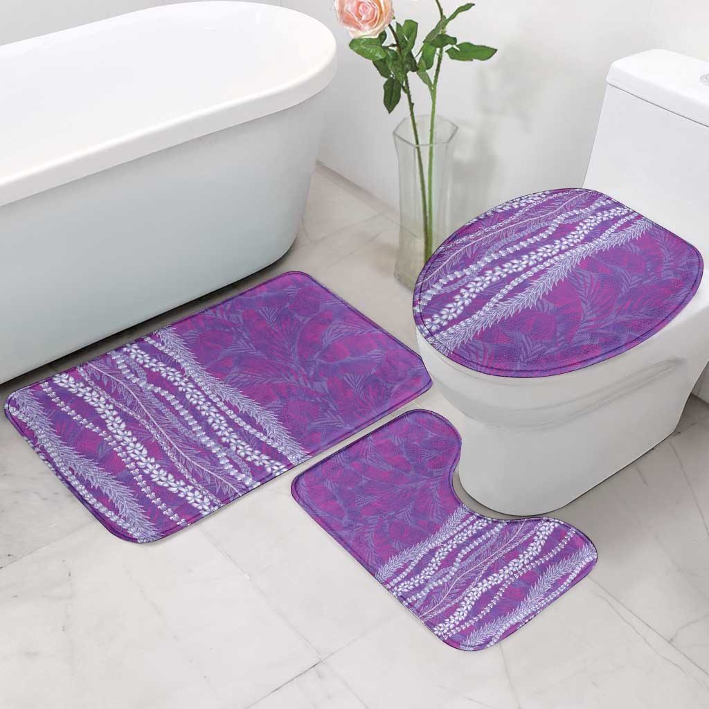Hawaii Prince Kuhio Bathroom Set Violet Hawaiian Lau Maia With Leis