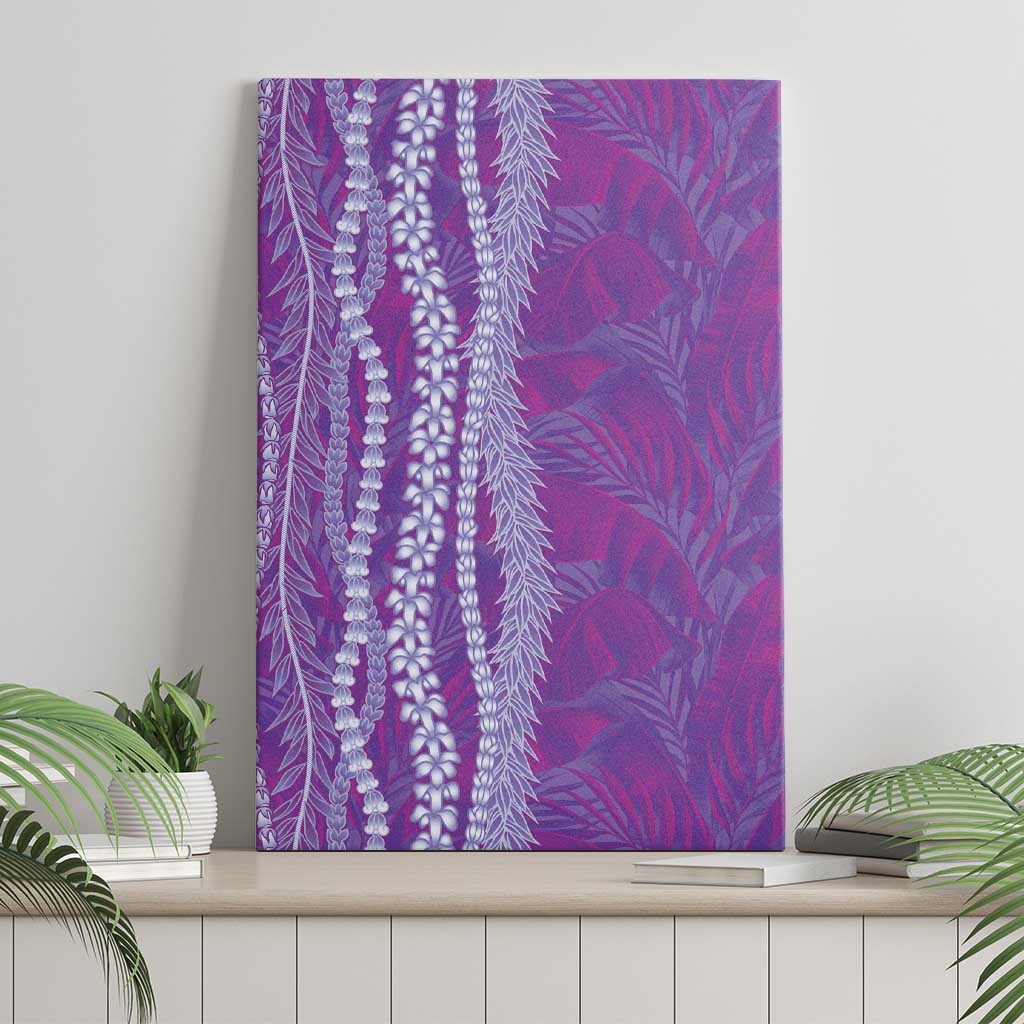 Hawaii Prince Kuhio Canvas Wall Art Violet Hawaiian Lau Maia With Leis