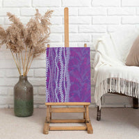 Hawaii Prince Kuhio Canvas Wall Art Violet Hawaiian Lau Maia With Leis