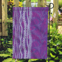 Hawaii Prince Kuhio Garden Flag Violet Hawaiian Lau Maia With Leis
