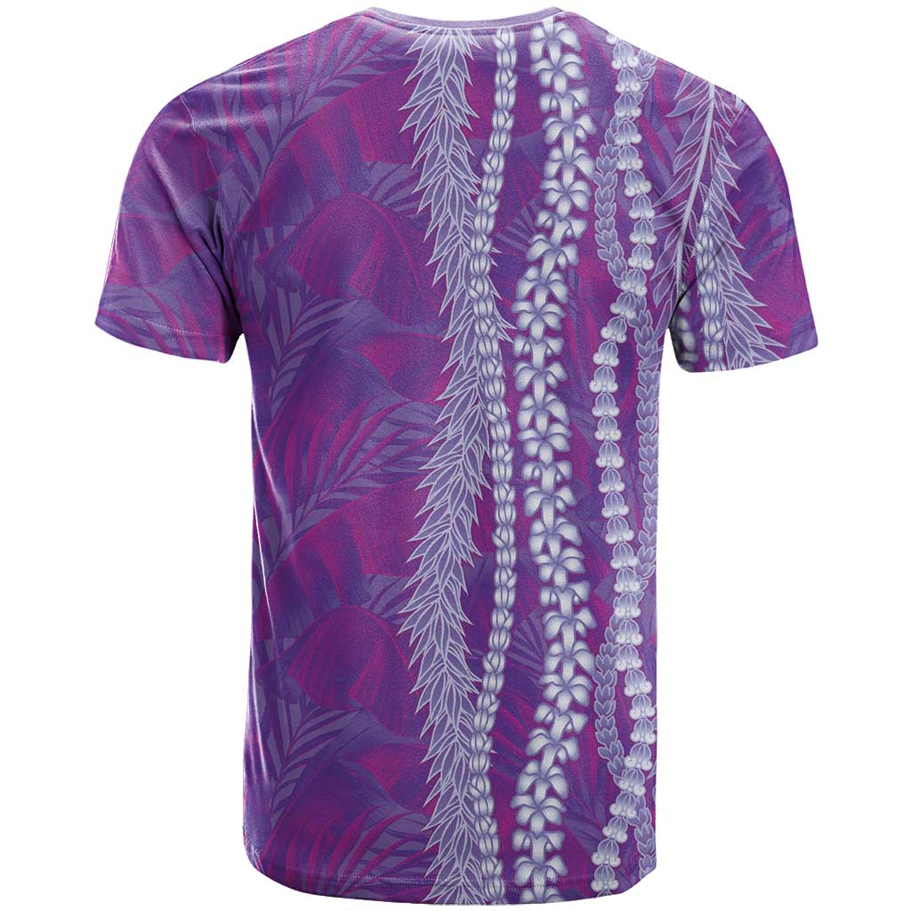 Hawaii Prince Kuhio T Shirt Violet Hawaiian Lau Maia With Leis