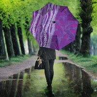 Hawaii Prince Kuhio Umbrella Violet Hawaiian Lau Maia With Leis