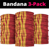 Hawaii Prince Kuhio Neck Gaiter Red Hawaiian Lau Maia With Leis