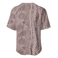 Hawaii Prince Kuhio Baseball Jersey Mocha Hawaiian Lau Maia With Leis