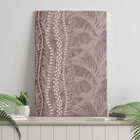 Hawaii Prince Kuhio Canvas Wall Art Mocha Hawaiian Lau Maia With Leis