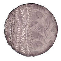 Hawaii Prince Kuhio Spare Tire Cover Mocha Hawaiian Lau Maia With Leis
