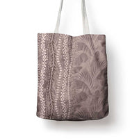 Hawaii Prince Kuhio Tote Bag Mocha Hawaiian Lau Maia With Leis