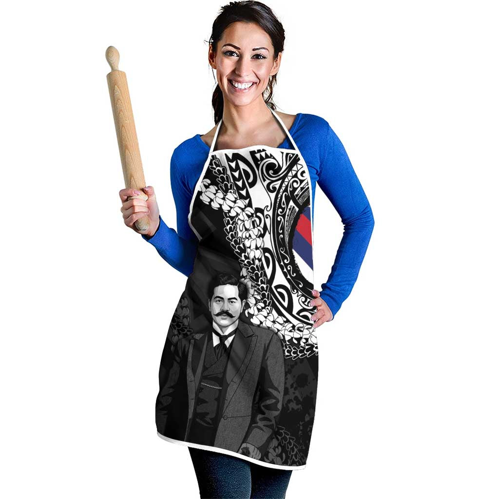 Hawaii Prince Kuhio Apron Hawaiian Maile Lei