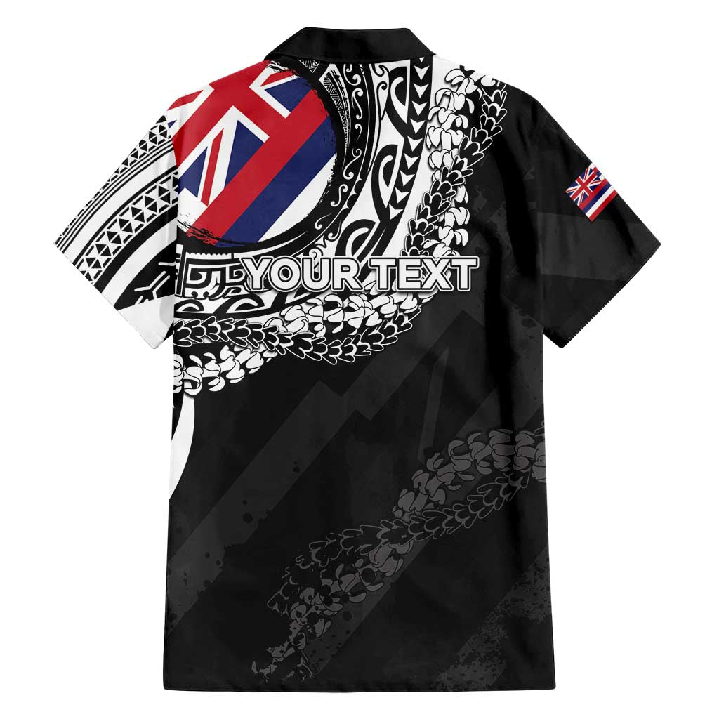 Personalised Hawaii Prince Kuhio Family Matching Off Shoulder Short Dress and Hawaiian Shirt Hawaiian Maile Lei LT05 - Polynesian Pride