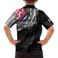 Personalised Hawaii Prince Kuhio Family Matching Summer Maxi Dress and Hawaiian Shirt Hawaiian Maile Lei LT05 - Polynesian Pride