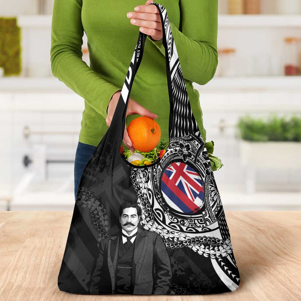 Hawaii Prince Kuhio Grocery Bag Hawaiian Maile Lei