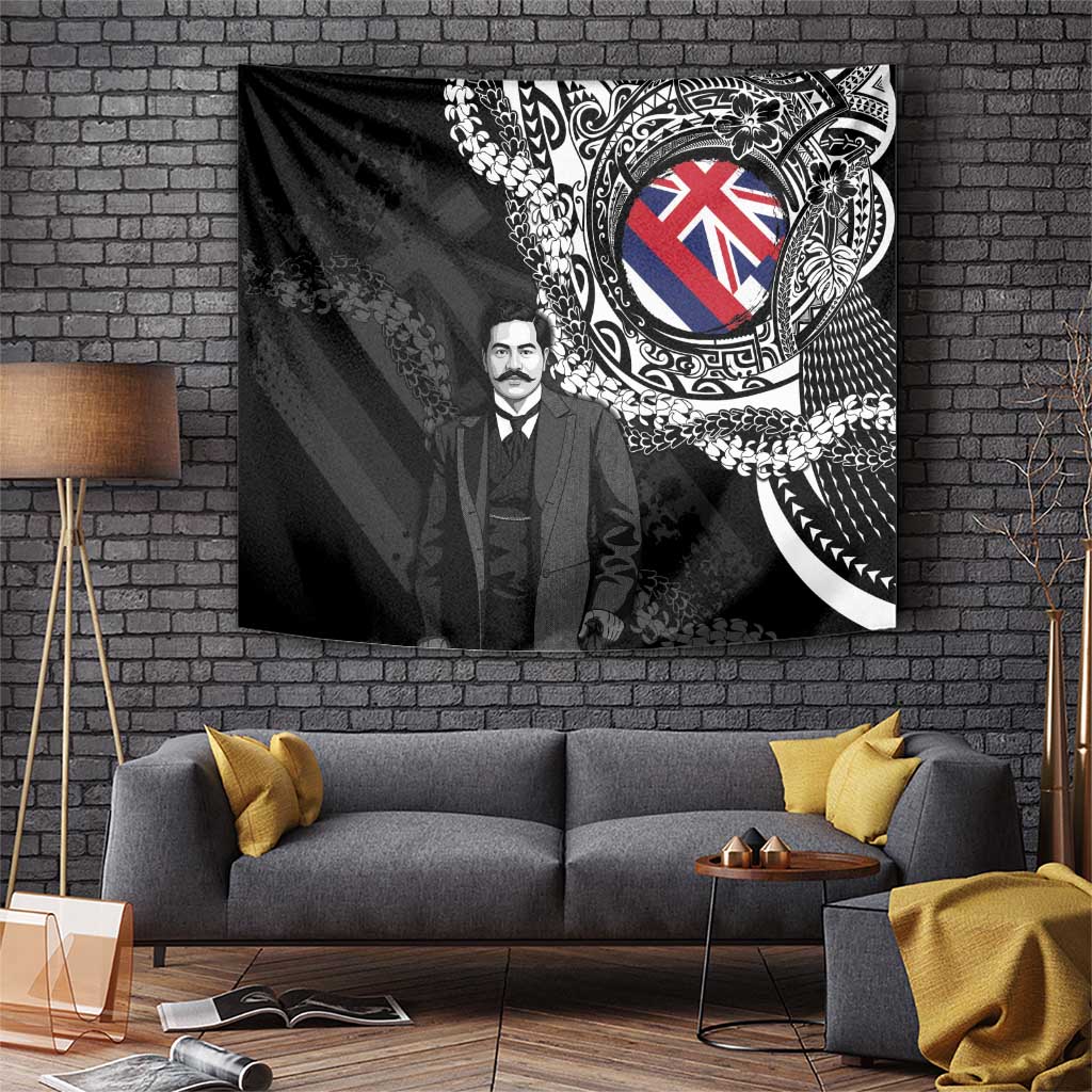 Hawaii Prince Kuhio Tapestry Hawaiian Maile Lei