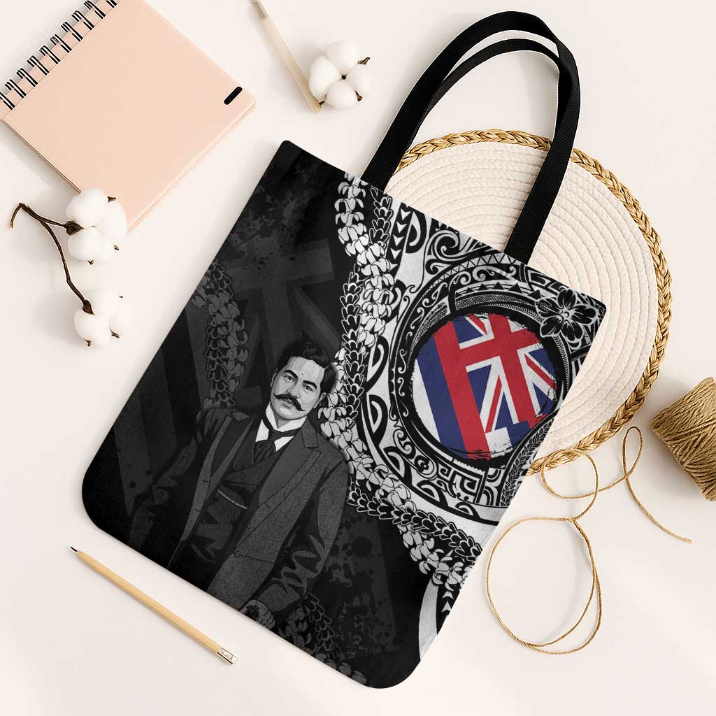 Hawaii Prince Kuhio Tote Bag Hawaiian Maile Lei