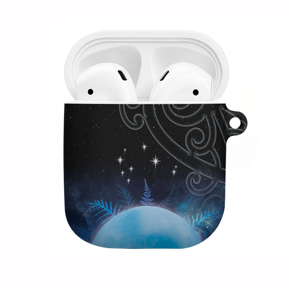 New Zealand Matariki AirPods Case Pleiades Star Cluster Blue Galaxy