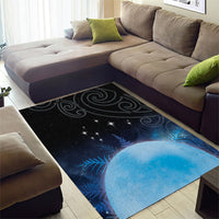 New Zealand Matariki Area Rug Pleiades Star Cluster Blue Galaxy