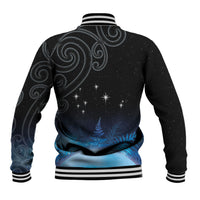New Zealand Matariki Baseball Jacket Pleiades Star Cluster Blue Galaxy