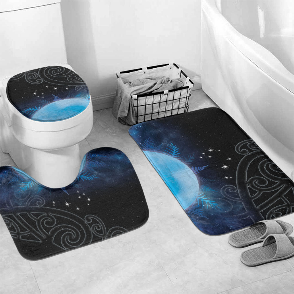 New Zealand Matariki Bathroom Set Pleiades Star Cluster Blue Galaxy