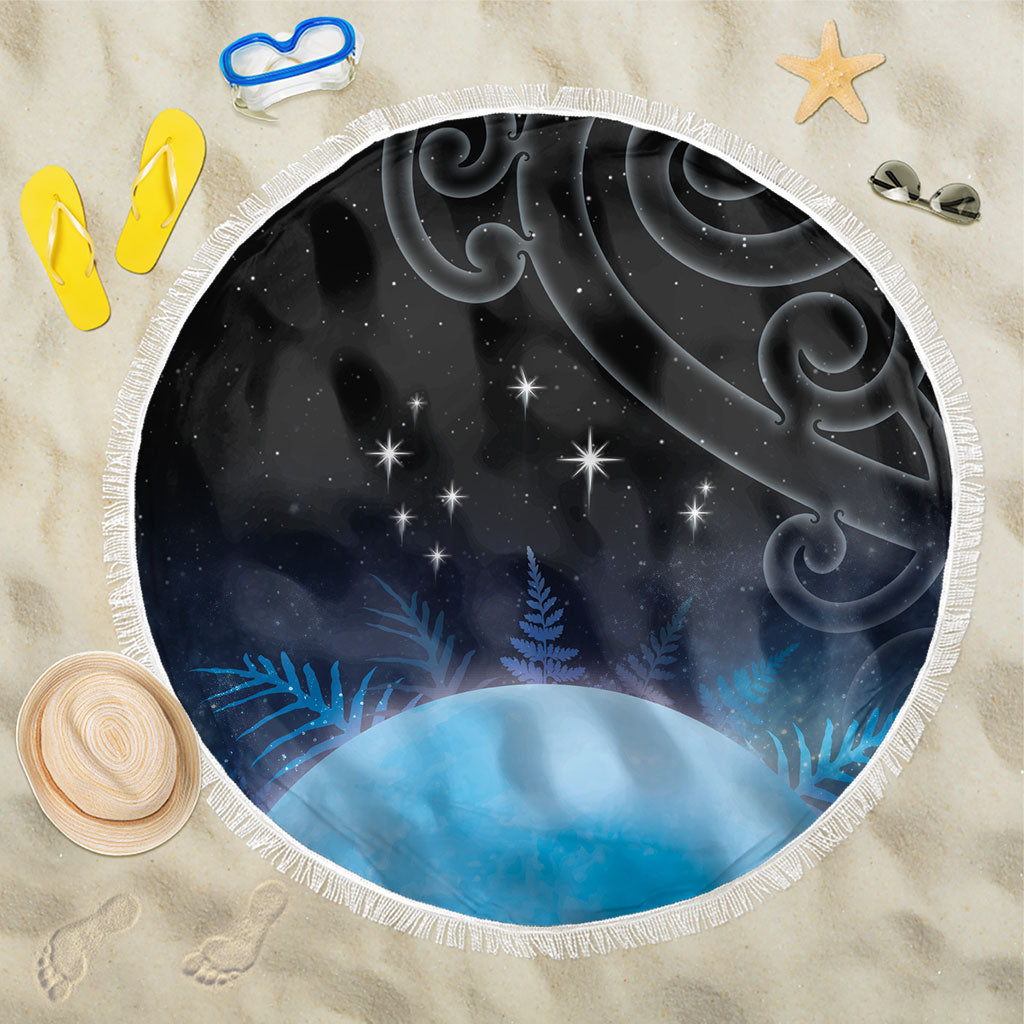 New Zealand Matariki Beach Blanket Pleiades Star Cluster Blue Galaxy