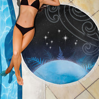 New Zealand Matariki Beach Blanket Pleiades Star Cluster Blue Galaxy