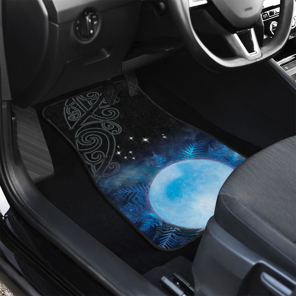 New Zealand Matariki Car Mats Pleiades Star Cluster Blue Galaxy