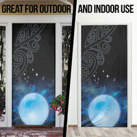 New Zealand Matariki Door Cover Pleiades Star Cluster Blue Galaxy