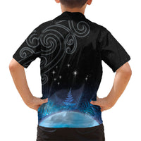 New Zealand Matariki Family Matching Mermaid Dress and Hawaiian Shirt Pleiades Star Cluster Blue Galaxy LT05 - Polynesian Pride