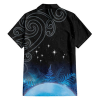 New Zealand Matariki Family Matching Puletasi and Hawaiian Shirt Pleiades Star Cluster Blue Galaxy LT05 - Polynesian Pride