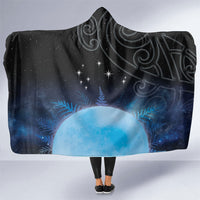 New Zealand Matariki Hooded Blanket Pleiades Star Cluster Blue Galaxy