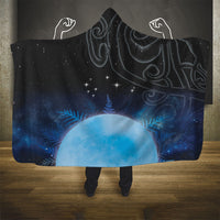 New Zealand Matariki Hooded Blanket Pleiades Star Cluster Blue Galaxy
