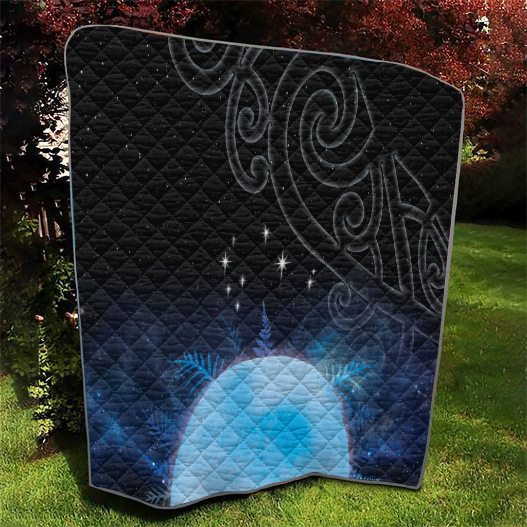 New Zealand Matariki Quilt Pleiades Star Cluster Blue Galaxy