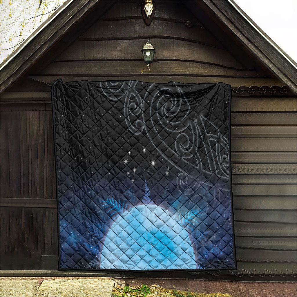 New Zealand Matariki Quilt Pleiades Star Cluster Blue Galaxy