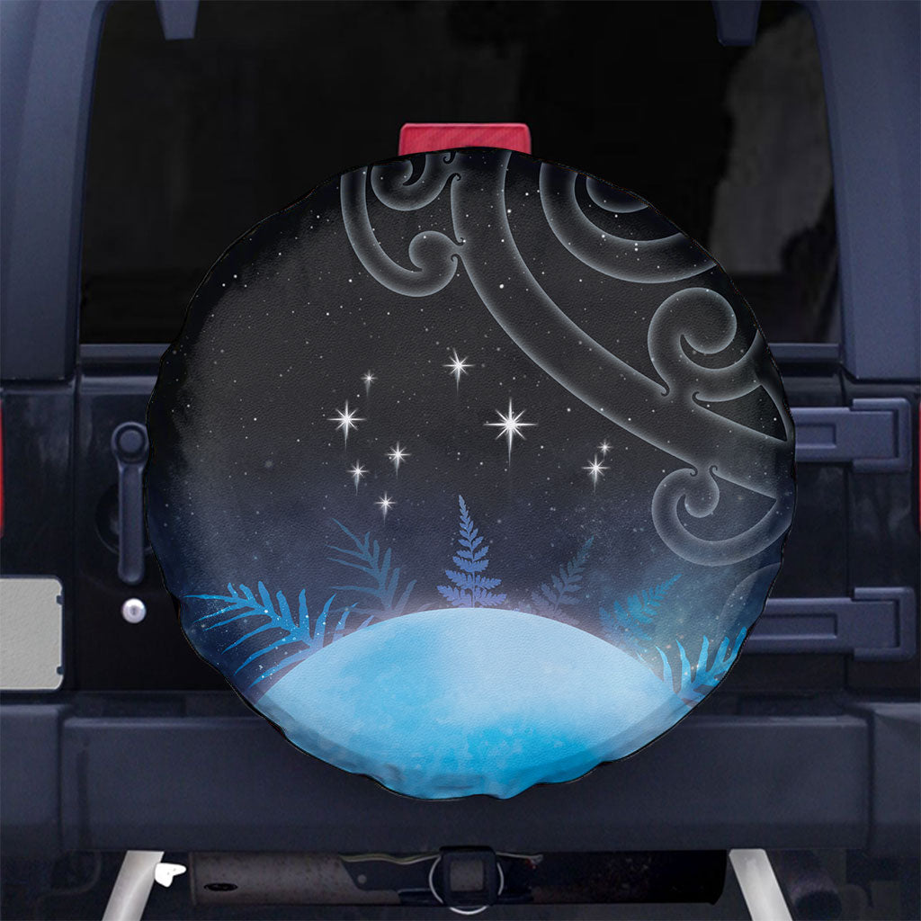 New Zealand Matariki Spare Tire Cover Pleiades Star Cluster Blue Galaxy