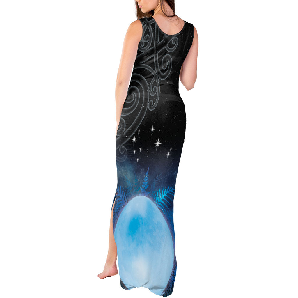 New Zealand Matariki Tank Maxi Dress Pleiades Star Cluster Blue Galaxy