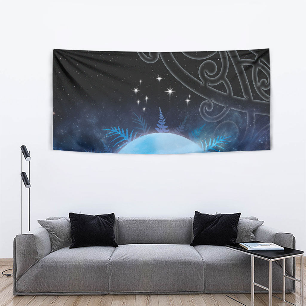 New Zealand Matariki Tapestry Pleiades Star Cluster Blue Galaxy