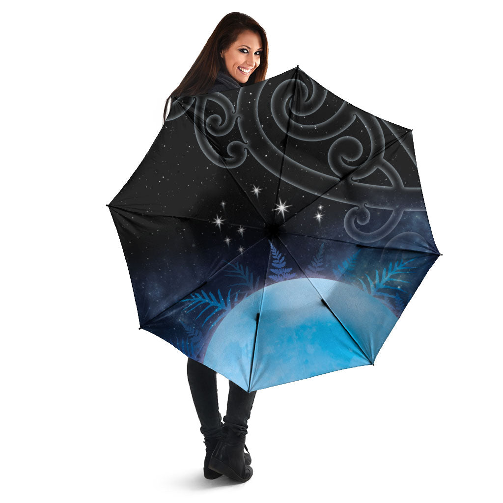 New Zealand Matariki Umbrella Pleiades Star Cluster Blue Galaxy
