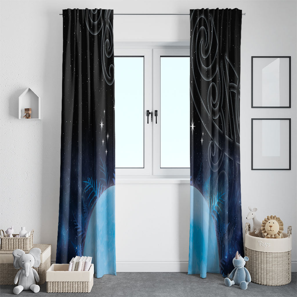 New Zealand Matariki Window Curtain Pleiades Star Cluster Blue Galaxy