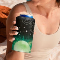 New Zealand Matariki 4 in 1 Can Cooler Tumbler Pleiades Star Cluster Green Galaxy