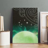 New Zealand Matariki Canvas Wall Art Pleiades Star Cluster Green Galaxy