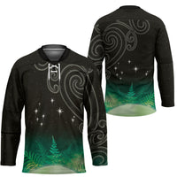 New Zealand Matariki Hockey Jersey Pleiades Star Cluster Green Galaxy