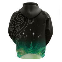New Zealand Matariki Hoodie Pleiades Star Cluster Green Galaxy