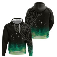 New Zealand Matariki Hoodie Pleiades Star Cluster Green Galaxy