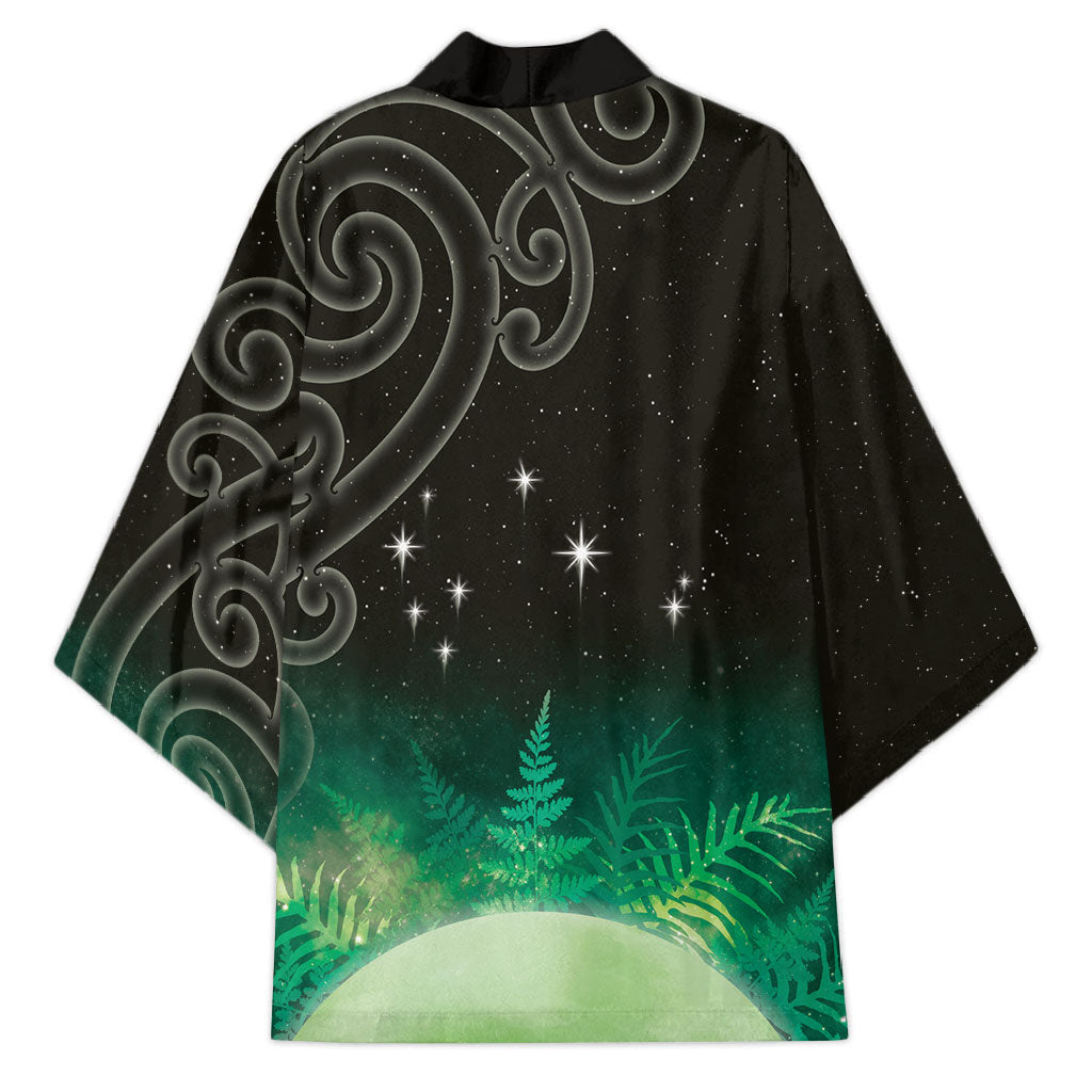 New Zealand Matariki Kimono Pleiades Star Cluster Green Galaxy LT05 - Polynesian Pride