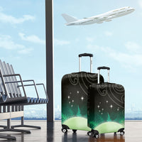 New Zealand Matariki Luggage Cover Pleiades Star Cluster Green Galaxy