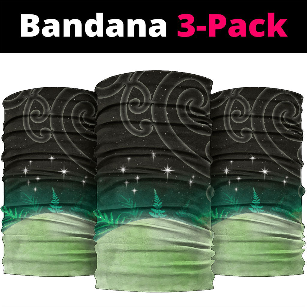New Zealand Matariki Neck Gaiter Pleiades Star Cluster Green Galaxy