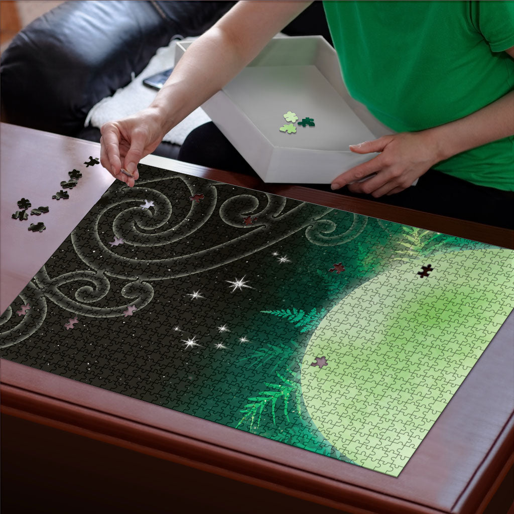 New Zealand Matariki Puzzle Pleiades Star Cluster Green Galaxy